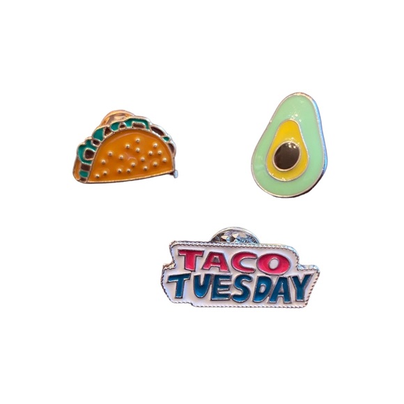 Taco Tuesday Set of 3 Pins - Picture 1 of 5